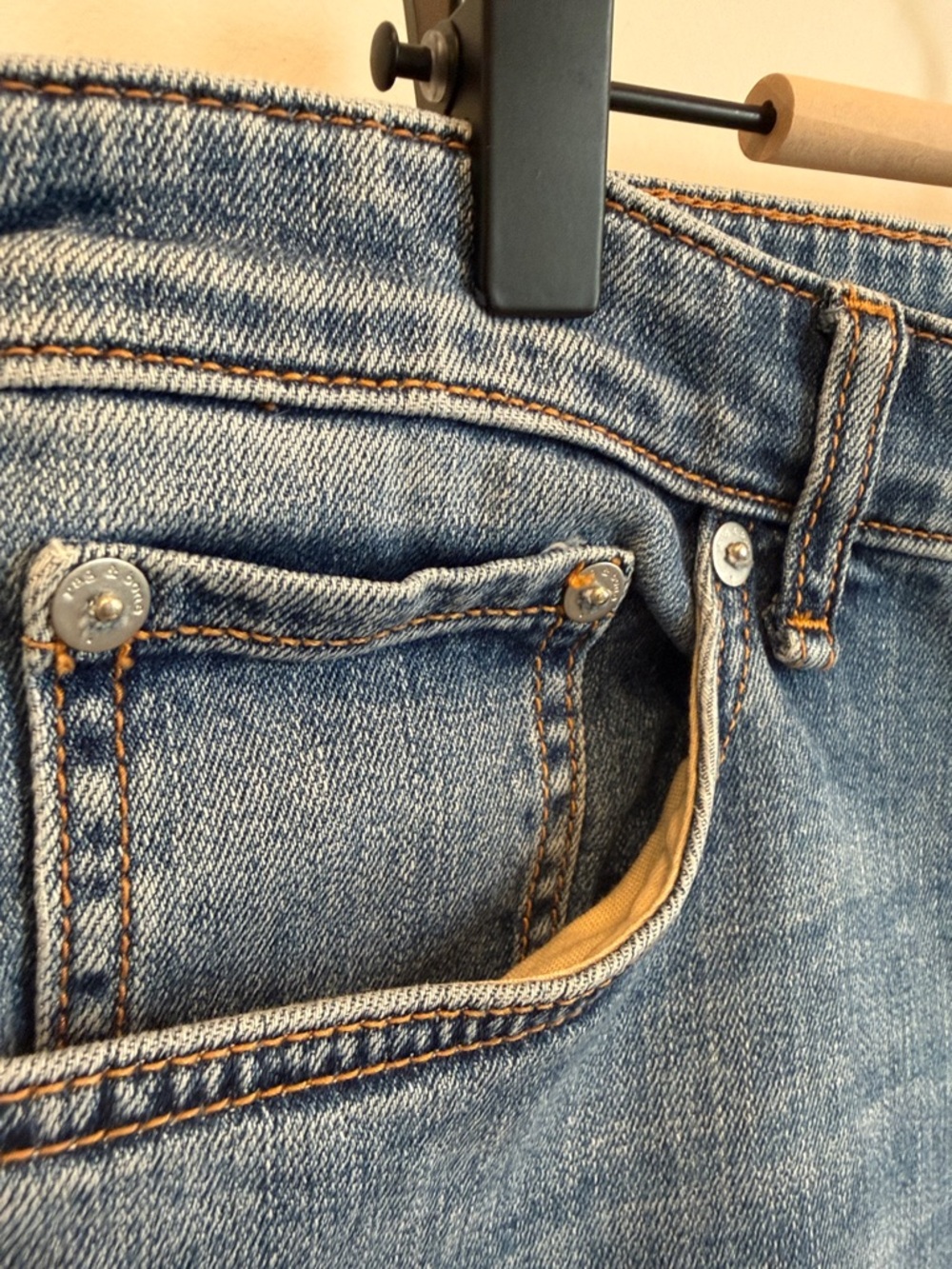 RAG AND BONE -Classic Rolled Cuff Denim Shorts - Picture 6 of 16